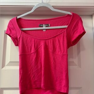 Urban Outfitters Bright Pink Crop Top
